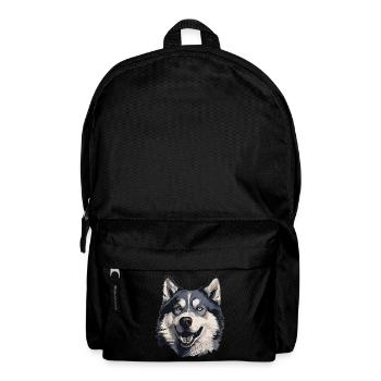 Husky Chien de traîneau Husky Head - Sac à dos - noir - Devant