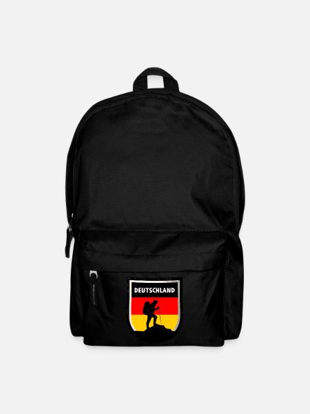 Drapeau de l’Allemagne Drapeau allemand Utilisé Look Homeland - Sac à dos - noir