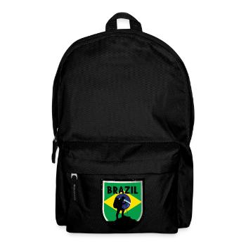 Flag of Brazil Flag of South America - Backpack - black - Front