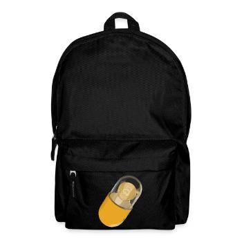 Bitcoin BTC Crypto Blockchain Coin d’échange de pièces - Sac à dos - noir - Devant