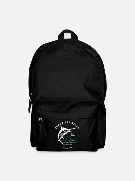 Boundless ocean,explore more - Backpack - black