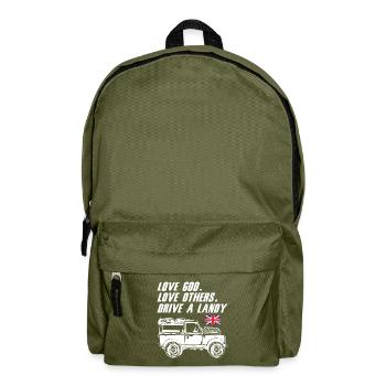 Drive a Landy - Backpack - olive green - Front