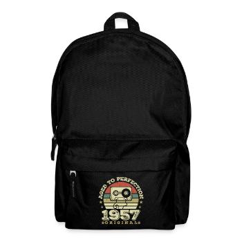 Original Vintage Jubiläumsgeschenkidee 1957 - Rucksack - Schwarz - Vorne
