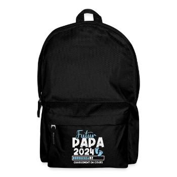 Futur papa 2024 chargement en cours - Sac à dos - noir - Devant