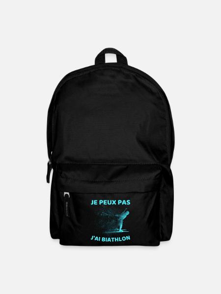 Je Peux Pas J ai Biathlon - Sac à dos - noir