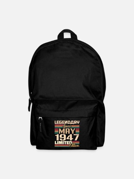 Mai 1947 Mai - Jubiläum Mai 1947 - Rucksack - Schwarz