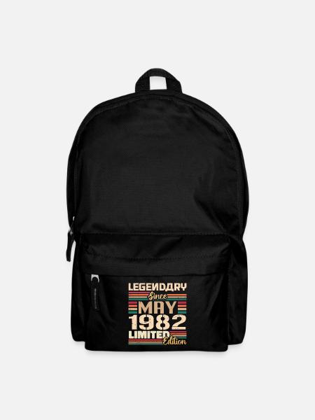 Mai 1982 Mai - Jubiläum Mai 1982 - Rucksack - Schwarz