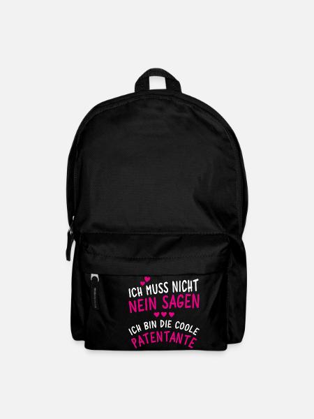 Ich bin die coole Patentante - Rucksack - Schwarz