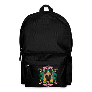 tropisch - Rucksack - Schwarz - Vorne