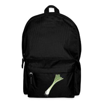 Leek onion with root - Backpack - black - Front
