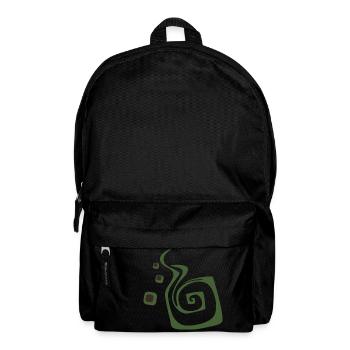 Green spiral - Backpack - black - Front