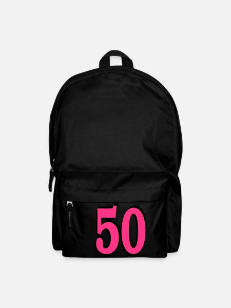 50 . Geburtstag - Rucksack - Schwarz