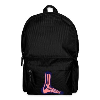 os pied squelette talon achille - Sac à dos - noir - Devant