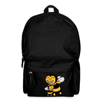 Bienen Kind Mama Papa - Rucksack - Schwarz - Vorne