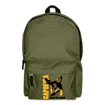 capoiera fight or dance 00 - Rucksack - Olivgrün - Vorne