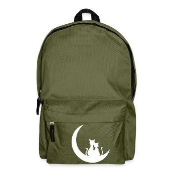 mooncats w - Backpack - olive green - Front
