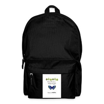 Proud to be a Tree Hugger gift present idea - Backpack - black - Front