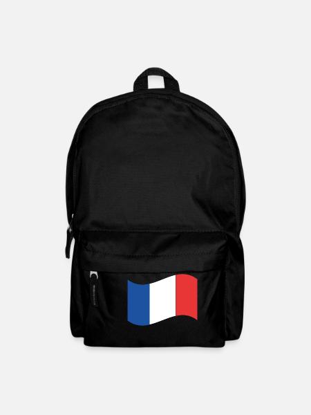 drapeau France cadeau - Sac à dos - noir