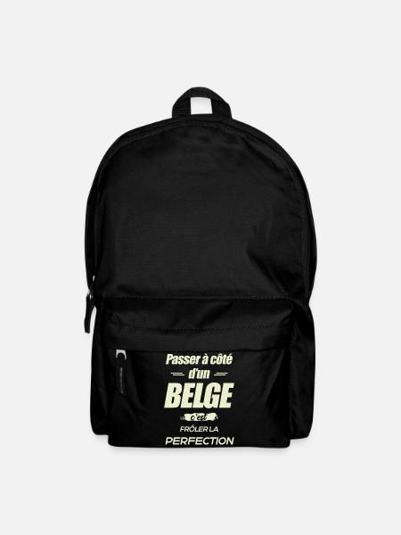 PERFECTION À CÔTÉ D'UN BELGE - Sac à dos - noir