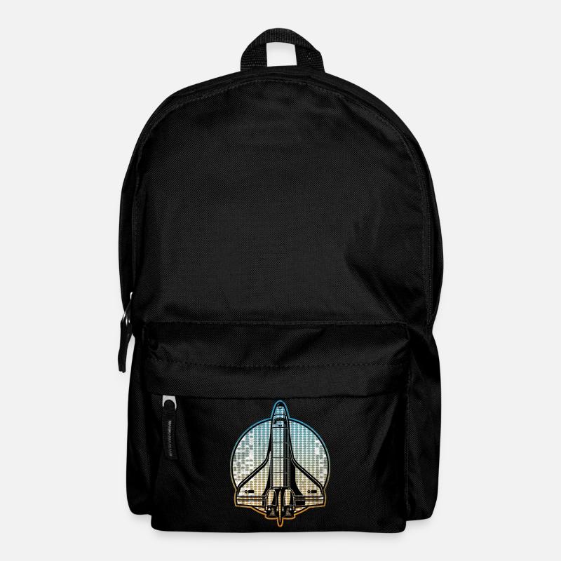 spaceship space shuttle - Rucksack - Schwarz