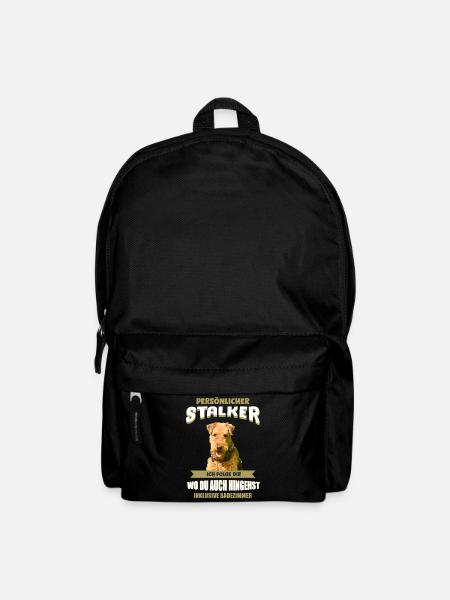 Airedale Terrier Hund - Airedale Terrier - Rucksack - Schwarz