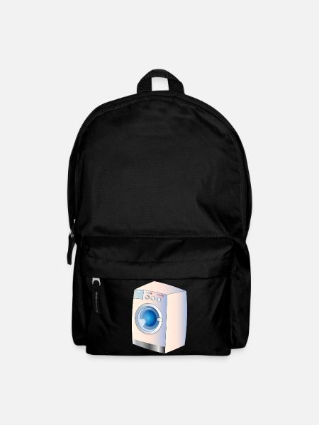 Washing machine in comic style for fresh ideas - Backpack - black