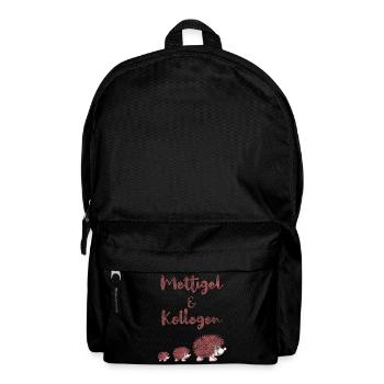 Mettigel Kollegen - Rucksack - Schwarz - Vorne