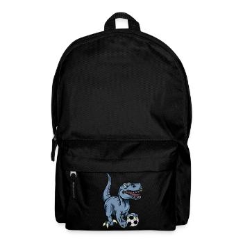 T-Rex Dinosaurier Trex Dino Football - Rucksack - Schwarz - Vorne