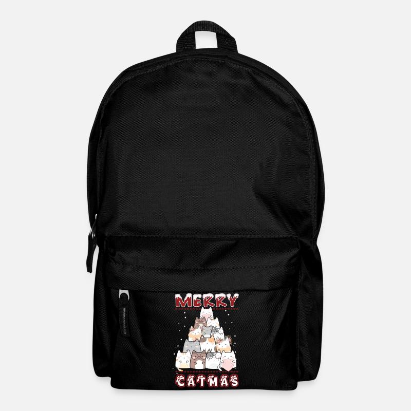 Merry Catmas - Rucksack - Schwarz