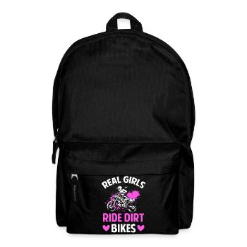 Motocross Motorcyclist Motor Race - Backpack - black - Front