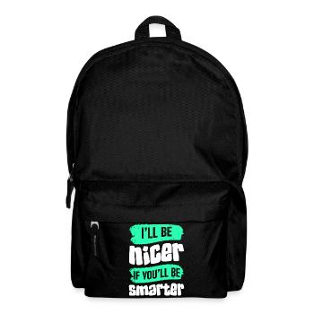 Sarcasm Comic Irony - Backpack - black - Front