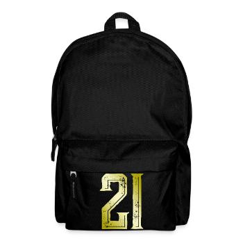21 Symbole numérique - Sac à dos - noir - Devant