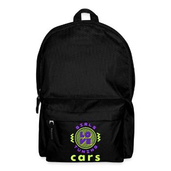 Girls love tuning cars - Backpack - black - Front
