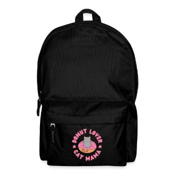 Donut Lover Cat Mama Donut Cat kawaii - Sac à dos - noir - Devant