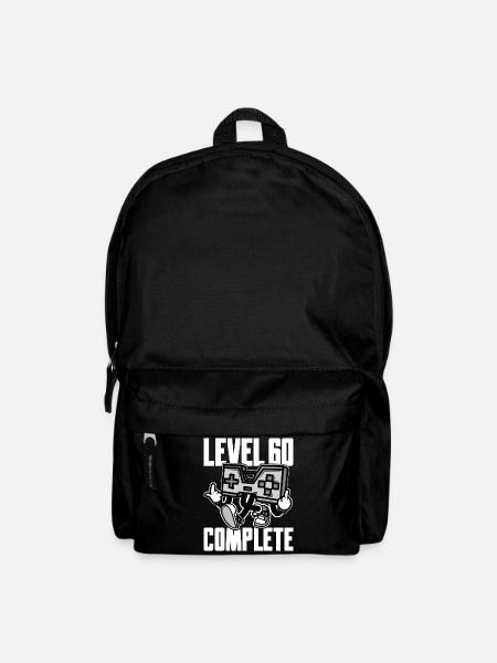Level 60 Complete Geburtstagsgeschenk 60 Jahre - Rucksack - Schwarz
