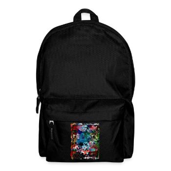 Japanese Floral Pattern Chrysanthemum Cherry - Backpack - black - Front