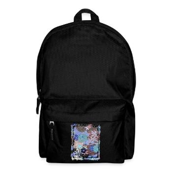 Japanese Floral Pattern Chrysanthemum Cherry - Backpack - black - Front