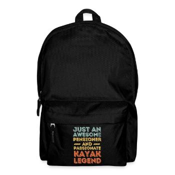 Pensioner Kayak retro - Backpack - black - Front
