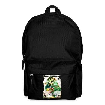 Bonsaï Japonais Jardin Art Collage Art 95 - Sac à dos - noir - Devant
