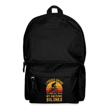 Radfahren und Bolonka - Rucksack - Schwarz - Vorne