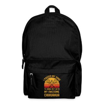 Squash und Chihuahua - Rucksack - Schwarz - Vorne