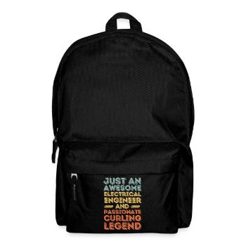 Elektroingenieur Curling retro - Rucksack - Schwarz - Vorne