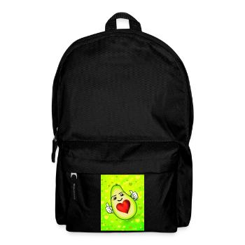 Cute avocado with heart - Backpack - black - Front