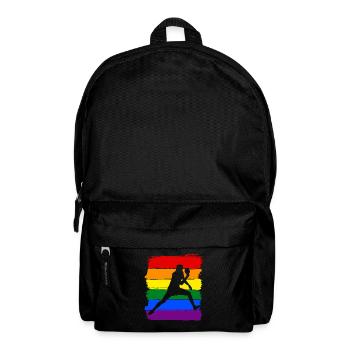 Tischtennis LGBT Pride - Rucksack - Schwarz - Vorne