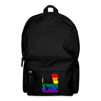 Sand-yachting LGBT Pride - Rucksack - Schwarz - Vorne