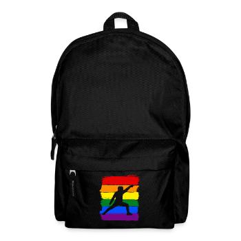 Fechten LGBT Pride - Rucksack - Schwarz - Vorne