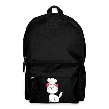 Cat Chef Chapeau de Chef Enfants Cuisine Métiers de la cuisine - Sac à dos - noir - Devant