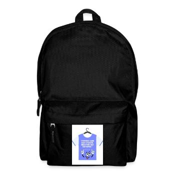 Positives kann man steigern...Zitat Weisheit - Rucksack - Schwarz - Vorne