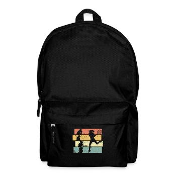 Tennis féminin rétro - Sac à dos - noir - Devant