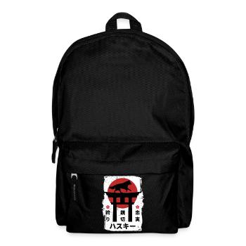 Husky Hund Japan Kanji - Rucksack - Schwarz - Vorne
